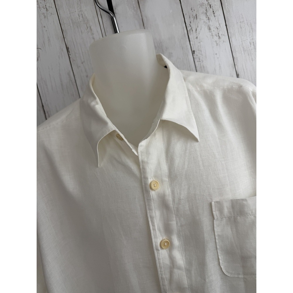 Men's Tommy Bahama Relax 100% Linen Shirt Long Sleeve Size XL